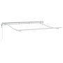 Toldo Retráctil Blanco 350 x 200 cm Poliéster y Aluminio