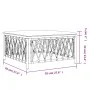 Garden stool with anthracite gray woven fabric cushion by vidaXL, Modular outdoor sofas - Ref: Foro24-364144, Price: 45,35 €,...