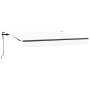 Toldo Retráctil Blanco 350 x 200 cm Poliéster y Aluminio