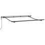 Toldo Retráctil Blanco 350 x 200 cm Poliéster y Aluminio