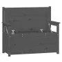 Bank aus massivem grauem Kiefernholz, 112,5 x 51,5 x 96,5 cm von vidaXL, Banken - Ref: Foro24-823561, Preis: 152,90 €, Rabatt: %