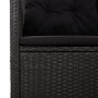 Reclining garden bench and black synthetic rattan cushions 118 cm by vidaXL, garden benches - Ref: Foro24-362185, Price: 190,...