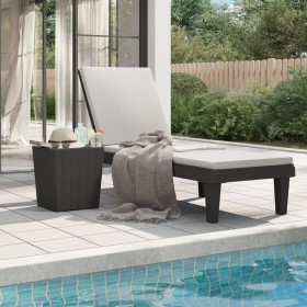 Black polypropylene sun lounger 155x58x83 cm by vidaXL, Loungers - Ref: Foro24-364146, Price: 145,73 €, Discount: %