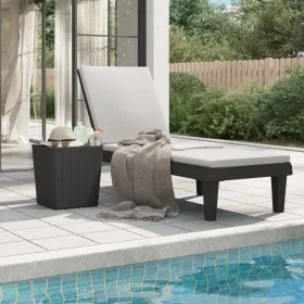 Sonnenliege aus schwarzem Polypropylen 155x58x83 cm von vidaXL, Liegen - Ref: Foro24-364146, Preis: 134,21 €, Rabatt: %
