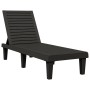 Black polypropylene sun lounger 155x58x83 cm by vidaXL, Loungers - Ref: Foro24-364146, Price: 145,64 €, Discount: %