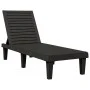 Black polypropylene sun lounger 155x58x83 cm by vidaXL, Loungers - Ref: Foro24-364146, Price: 141,06 €, Discount: %