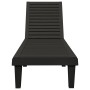Black polypropylene sun lounger 155x58x83 cm by vidaXL, Loungers - Ref: Foro24-364146, Price: 145,64 €, Discount: %
