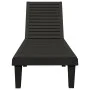 Black polypropylene sun lounger 155x58x83 cm by vidaXL, Loungers - Ref: Foro24-364146, Price: 141,06 €, Discount: %