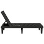 Black polypropylene sun lounger 155x58x83 cm by vidaXL, Loungers - Ref: Foro24-364146, Price: 145,64 €, Discount: %