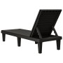 Black polypropylene sun lounger 155x58x83 cm by vidaXL, Loungers - Ref: Foro24-364146, Price: 145,64 €, Discount: %