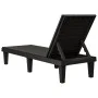 Black polypropylene sun lounger 155x58x83 cm by vidaXL, Loungers - Ref: Foro24-364146, Price: 141,06 €, Discount: %
