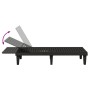 Black polypropylene sun lounger 155x58x83 cm by vidaXL, Loungers - Ref: Foro24-364146, Price: 145,64 €, Discount: %