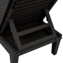 Black polypropylene sun lounger 155x58x83 cm by vidaXL, Loungers - Ref: Foro24-364146, Price: 145,64 €, Discount: %