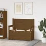 Solid pine wood bench honey brown 112.5x51.5x96.5 cm by vidaXL, Banks - Ref: Foro24-823562, Price: 162,58 €, Discount: %