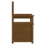 Banco de madera maciza pino marrón miel 112,5x51,5x96,5 cm de vidaXL, Bancos - Ref: Foro24-823562, Precio: 164,37 €, Descuent...
