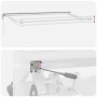 Toldo Retráctil Manual Azul y 400x200 cm tela