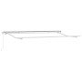 Toldo Retráctil Azul y Blanco 400 x 200 cm Poliéster y Aluminio