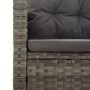 Verstellbare Gartenbank und Kissen Kunstrattangrau 118 cm von vidaXL, Gartenbänke - Ref: Foro24-362186, Preis: 224,27 €, Raba...