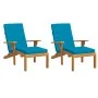 Sonnenliegenkissen 2 Stück hellblauer Oxford-Stoff von vidaXL, Kissen für Stühle und Sofas - Ref: Foro24-361988, Preis: 48,85...