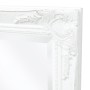 Espejo de pared estilo barroco blanco 100x50 cm