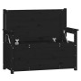 Banco de madera maciza de pino negro 112,5x51,5x96,5 cm de vidaXL, Bancos - Ref: Foro24-823563, Precio: 130,49 €, Descuento: %