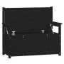 Solid black pine wood bench 112.5x51.5x96.5 cm by vidaXL, Banks - Ref: Foro24-823563, Price: 129,36 €, Discount: %