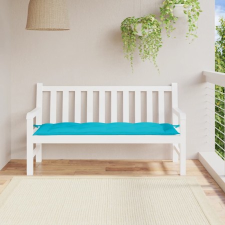Gartenbankkissen aus türkisfarbenem Oxford-Stoff 150x50x7 cm. von vidaXL, Kissen für Stühle und Sofas - Ref: Foro24-361620, P...