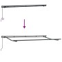 Toldo Retráctil Manual Azul y 400 x 200 cm tela