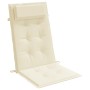 Kissen für Hochlehner, 4 Stück, cremefarbener Oxford-Stoff von vidaXL, Kissen für Stühle und Sofas - Ref: Foro24-361881, Prei...