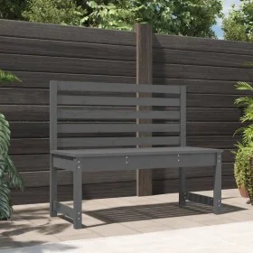 Garden bench solid gray pine wood 109 cm by vidaXL, garden benches - Ref: Foro24-824034, Price: 91,91 €, Discount: %