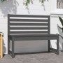 Garden bench solid gray pine wood 109 cm by vidaXL, garden benches - Ref: Foro24-824034, Price: 95,70 €, Discount: %