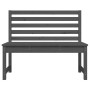 Garden bench solid gray pine wood 109 cm by vidaXL, garden benches - Ref: Foro24-824034, Price: 95,70 €, Discount: %