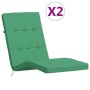 Cojines para tumbona 2 uds tela Oxford verde de vidaXL, Cojines para sillas y sofás - Ref: Foro24-361989, Precio: 49,46 €, De...