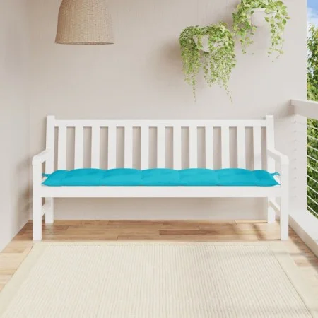 Cojín de banco de jardín tela Oxford turquesa 180x50x7 cm de vidaXL, Cojines para sillas y sofás - Ref: Foro24-361639, Precio...