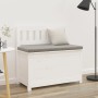 Bank aus massivem weißem Kiefernholz, 80 x 41 x 77 cm von vidaXL, Banken - Ref: Foro24-823550, Preis: 105,80 €, Rabatt: %
