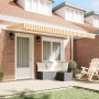 Toldo Retráctil Amarillo y blanco 400 x 200 cm
