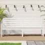 Banco de jardín madera maciza pino blanco 203,5x48x91,5 cm de vidaXL, Bancos de jardín - Ref: Foro24-824075, Precio: 162,54 €...