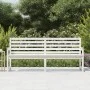 Banco de jardín madera maciza pino blanco 203,5x48x91,5 cm de vidaXL, Bancos de jardín - Ref: Foro24-824075, Precio: 162,54 €...