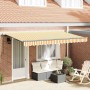 Toldo Retráctil Amarillo y blanco 400 x 200 cm
