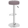 Taburetes de cocina 2 unidades tela gris taupé