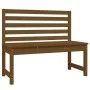 Banco de jardín madera maciza pino marrón miel 109 cm de vidaXL, Bancos de jardín - Ref: Foro24-824035, Precio: 91,79 €, Desc...