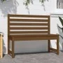 Banco de jardín madera maciza pino marrón miel 109 cm de vidaXL, Bancos de jardín - Ref: Foro24-824035, Precio: 91,79 €, Desc...