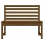 Banco de jardín madera maciza pino marrón miel 109 cm de vidaXL, Bancos de jardín - Ref: Foro24-824035, Precio: 91,79 €, Desc...