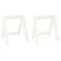 Solid pine wood stools, set of 2, 40x40x45 cm by vidaXL, Folding stools and chairs - Ref: Foro24-823660, Price: 33,11 €, Disc...