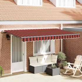 Toldo Retráctil Multicolor 400 x 200 cm Poliéster y Aluminio