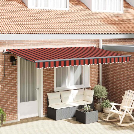 Toldo Retráctil Multicolor 400 x 200 cm Poliéster y Aluminio