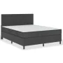 Box spring bed dark gray fabric 180x200 cm by vidaXL, Beds and slatted bases - Ref: Foro24-3054796, Price: 689,20 €, Discount: %
