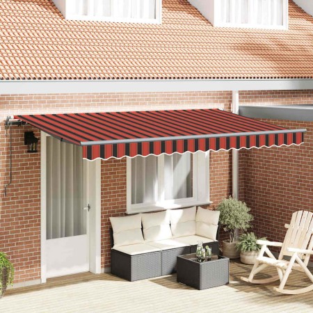 Toldo Retráctil Multicolor 400 x 200 cm Poliéster y Aluminio