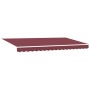Toldo Retráctil Manual Burdeos 400x200 cm tela