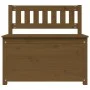 Banco de madera maciza pino marrón miel 80x41x77 cm de vidaXL, Bancos - Ref: Foro24-823552, Precio: 118,46 €, Descuento: %